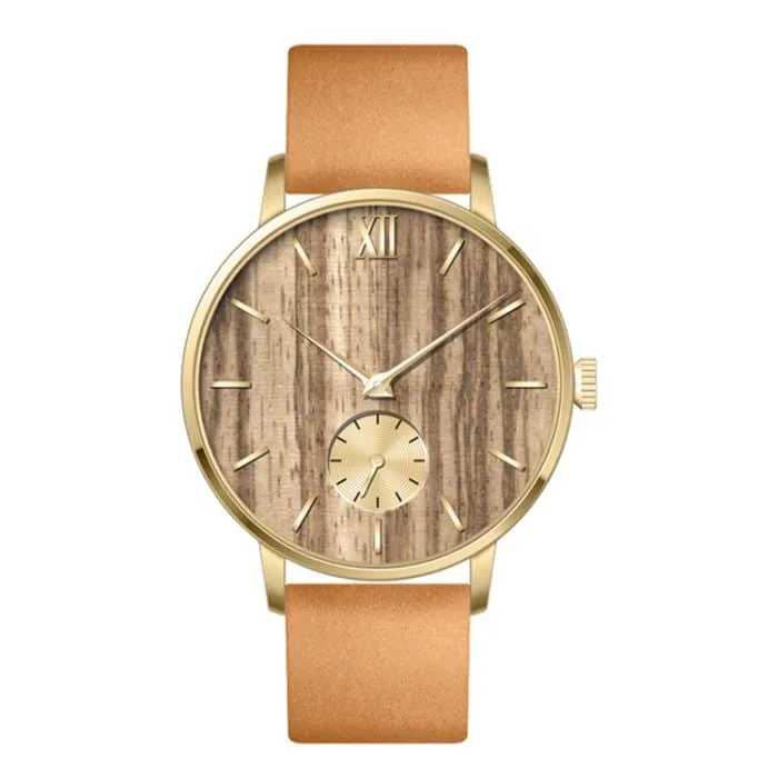 High-grade Steel Custom Logo Watch with Wood Grain Dial, OEM & ODM, ladies watch, Women’s Watches