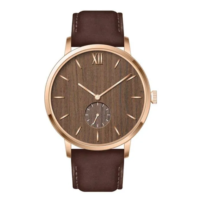High-grade Steel Custom Logo Watch with Wood Grain Dial, OEM & ODM, ladies watch, Women’s Watches