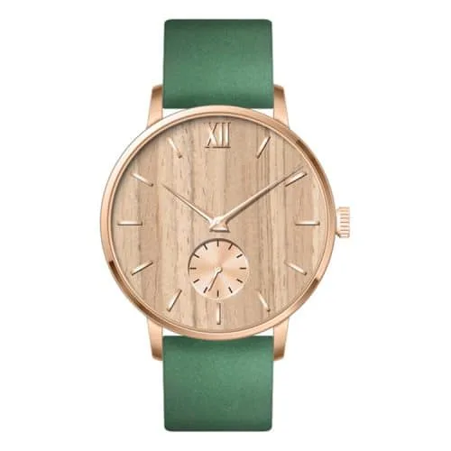 High-grade Steel Custom Logo Watch with Wood Grain Dial, OEM & ODM, ladies watch, Women’s Watches