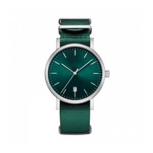 Custom Nylon Strap Steel Ladies Watch