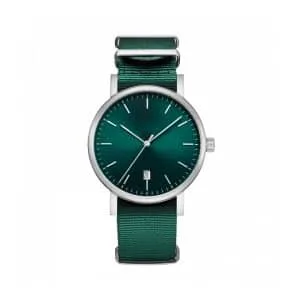 Custom Nylon Strap Steel Ladies Watch