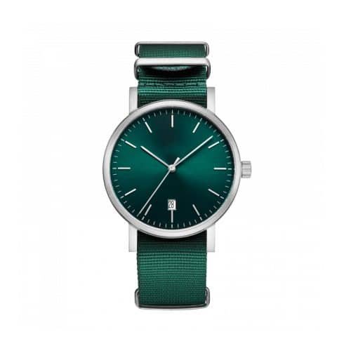 Custom Nylon Strap Steel Ladies Watch