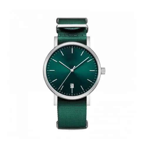 Custom Nylon Strap Steel Ladies Watch