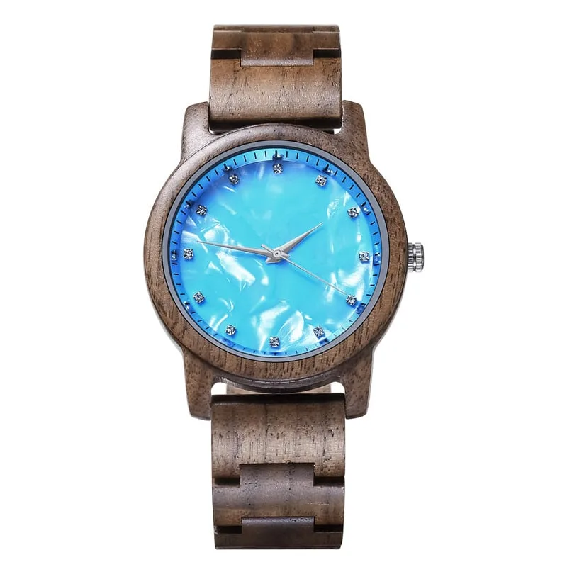 Custom Eco-Friendly Ladies Natural Wood Watch
