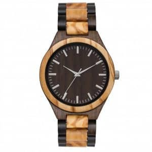 Custom Eco-Friendly Ladies Inter-Colored Wood Watch