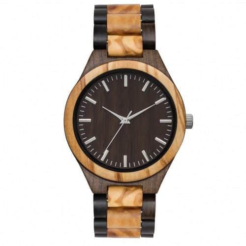 Custom Eco-Friendly Ladies Inter-Colored Wood Watch
