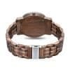 Custom Eco-Friendly Ladies Solid Wood and Steel Watch