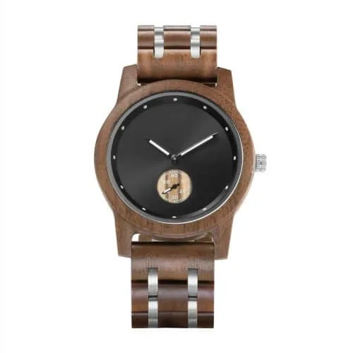 Custom Wooden and Steel Men's Watch