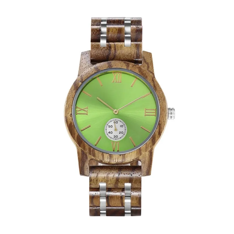 Custom Wooden and Steel Men's Watch