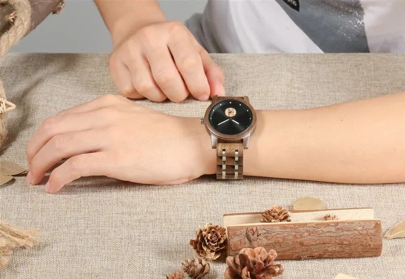 Custom Wooden and Steel Men's Watch