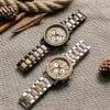 Custom 316L Steel and Solid Wood Men's Watch