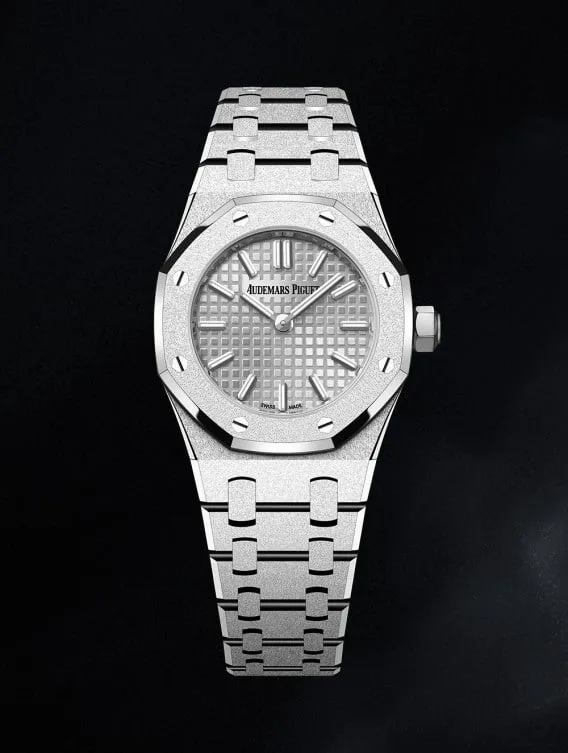 Royal Oak Mini Frosted Gold Quartz