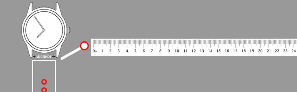 Watch straps width